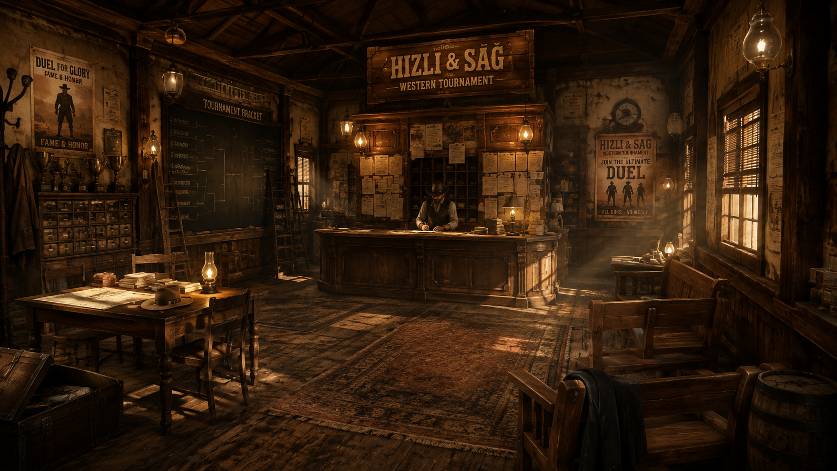 Fast and Alive tournament office concept art